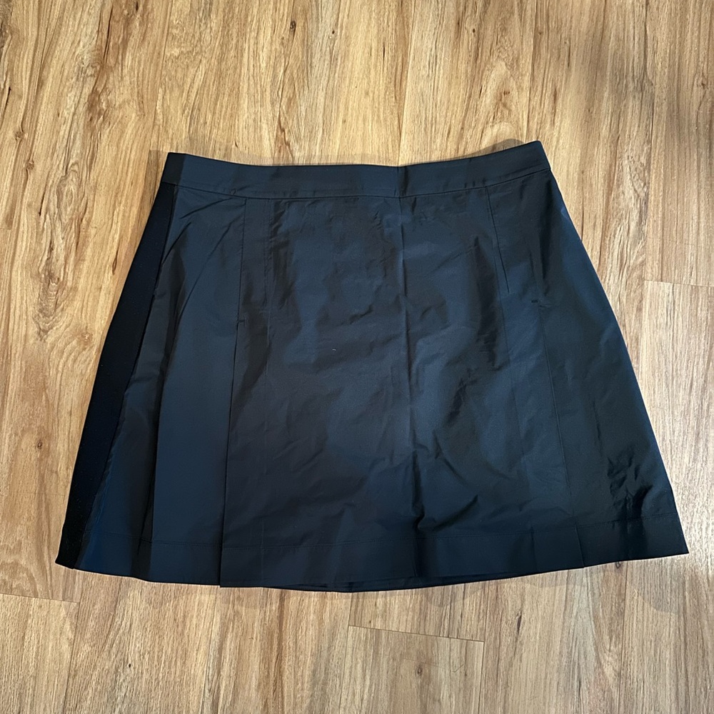 COS NWT black shell panel a-line mini skirt